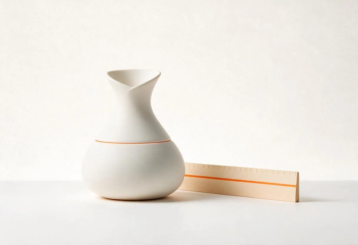 Product photographed with a size and scale reference