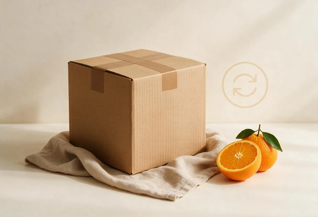 E-commerce returns parcel concept